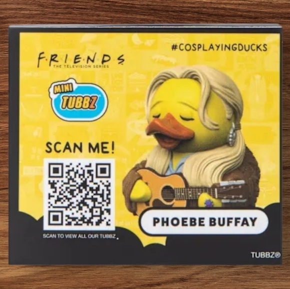 NIB Tubbz Mini Friends Set: Rachel Green, Phoebe Buffay, And Chandler Bing Ducks - Picture 8 of 16